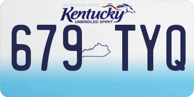 KY license plate 679TYQ