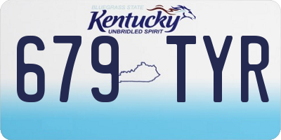 KY license plate 679TYR