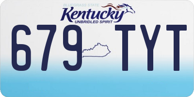 KY license plate 679TYT