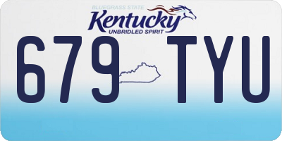 KY license plate 679TYU
