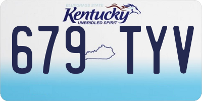 KY license plate 679TYV