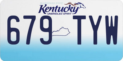 KY license plate 679TYW