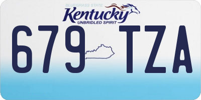KY license plate 679TZA