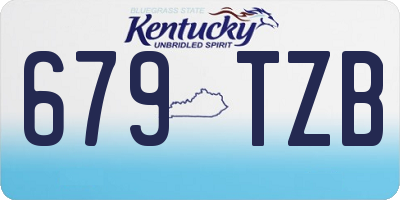 KY license plate 679TZB