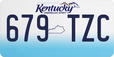 KY license plate 679TZC