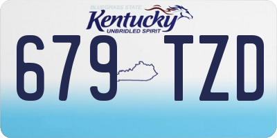 KY license plate 679TZD