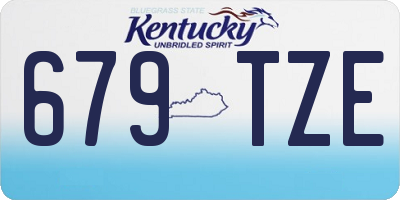 KY license plate 679TZE