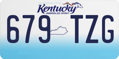KY license plate 679TZG