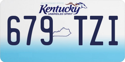 KY license plate 679TZI