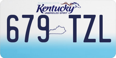 KY license plate 679TZL