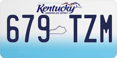 KY license plate 679TZM