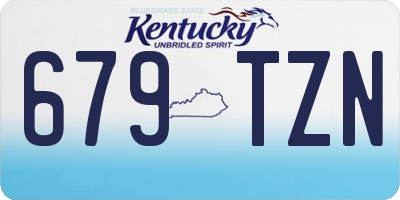 KY license plate 679TZN