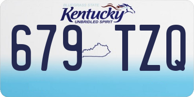 KY license plate 679TZQ