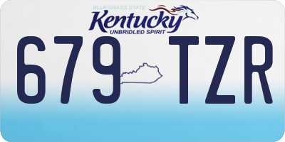 KY license plate 679TZR