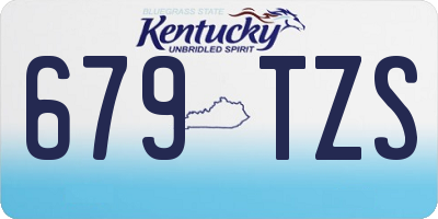 KY license plate 679TZS