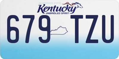KY license plate 679TZU