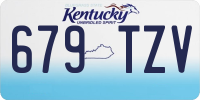 KY license plate 679TZV