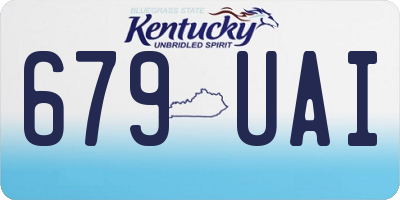 KY license plate 679UAI