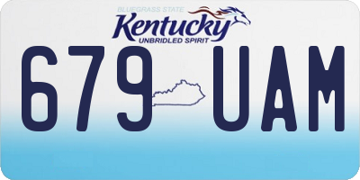 KY license plate 679UAM