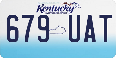 KY license plate 679UAT