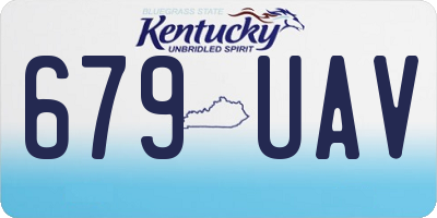 KY license plate 679UAV