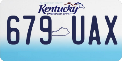 KY license plate 679UAX