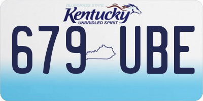 KY license plate 679UBE