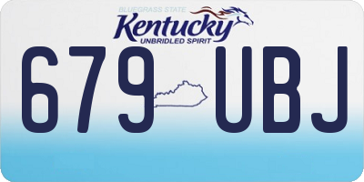 KY license plate 679UBJ