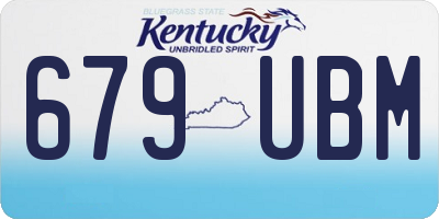 KY license plate 679UBM