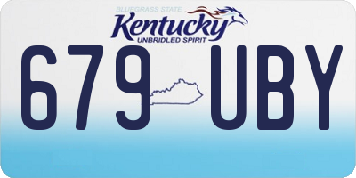 KY license plate 679UBY