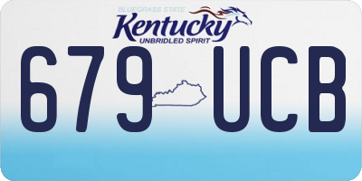 KY license plate 679UCB