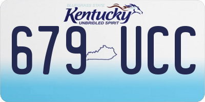 KY license plate 679UCC