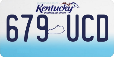 KY license plate 679UCD