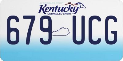 KY license plate 679UCG