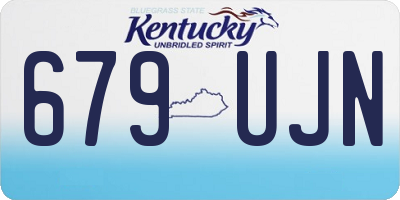 KY license plate 679UJN