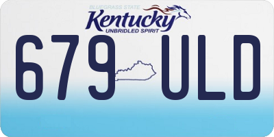 KY license plate 679ULD
