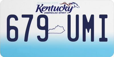 KY license plate 679UMI