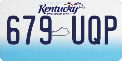 KY license plate 679UQP
