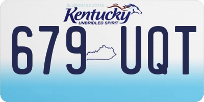 KY license plate 679UQT