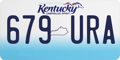 KY license plate 679URA