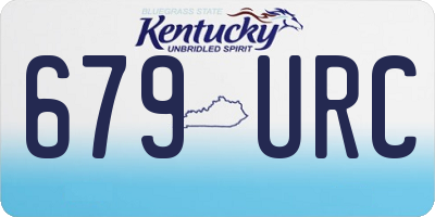 KY license plate 679URC