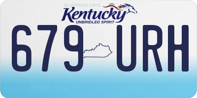 KY license plate 679URH