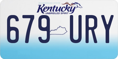 KY license plate 679URY
