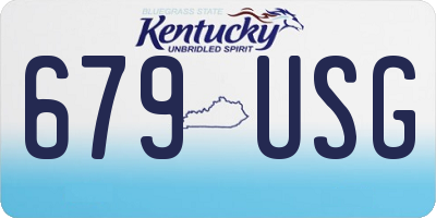 KY license plate 679USG