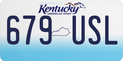 KY license plate 679USL