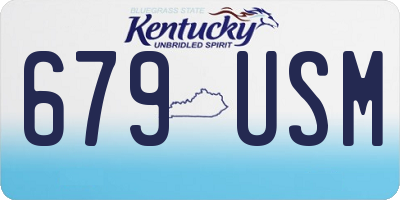 KY license plate 679USM