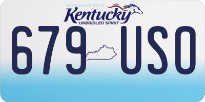 KY license plate 679USO