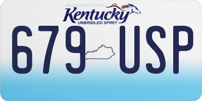 KY license plate 679USP