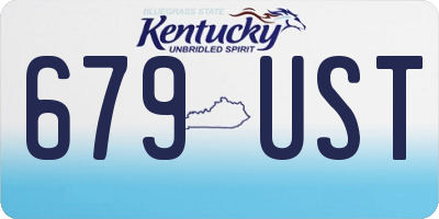 KY license plate 679UST