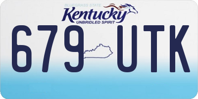 KY license plate 679UTK